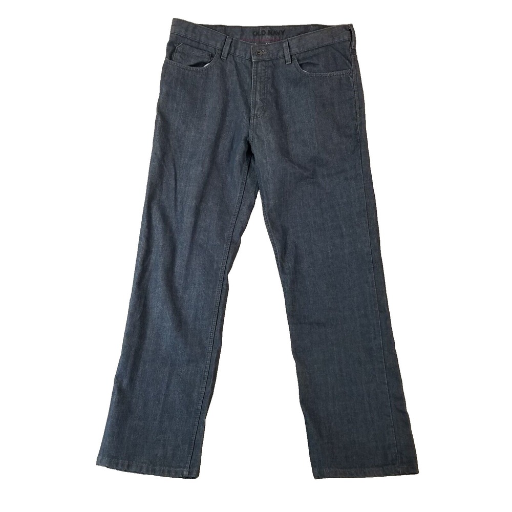 Old Navy Jeans Men 38x32 Blue Relaxed Straight Cotton Denim Pants 5-Pocket